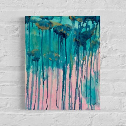 Captivating Storm Mockup Artwork: Authentic 16”x20” Deep Edge Canvas with Acrylic Inks