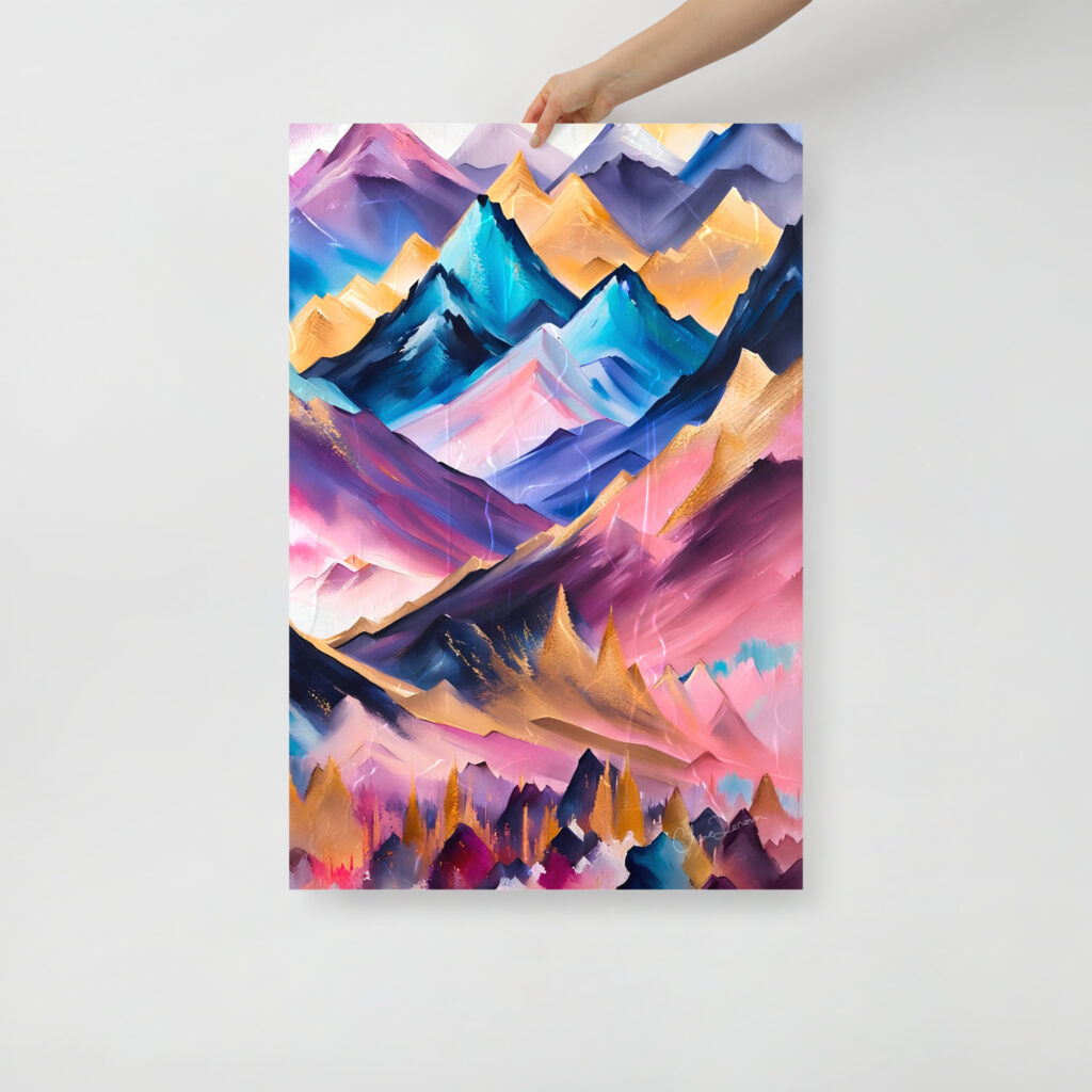 Mountain Art Poster Print - in 24x36 inches