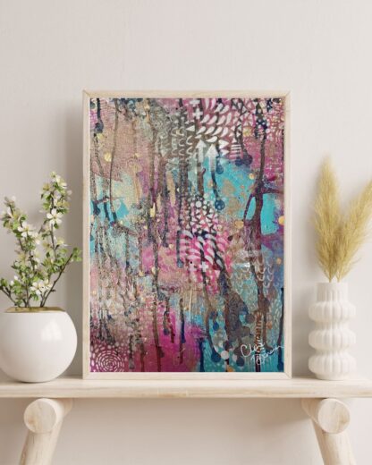 Colourful Chaos - framed canvas