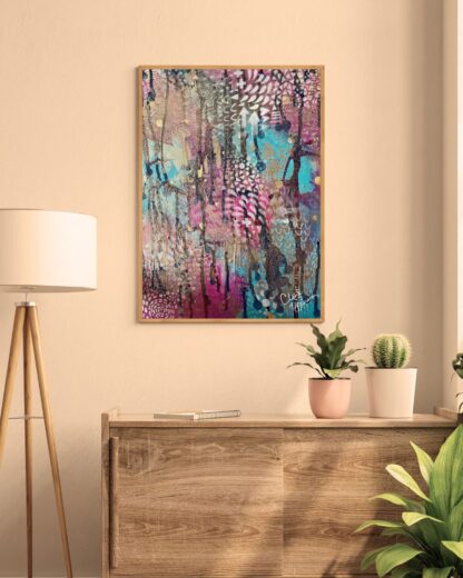 Colourful Chaos - framed canvas - 1