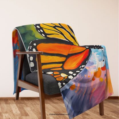 Monarch Butterfly Throw Blanket