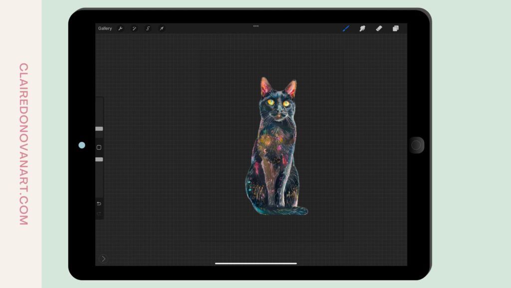 Cat drawings - ipad layers in procreate 